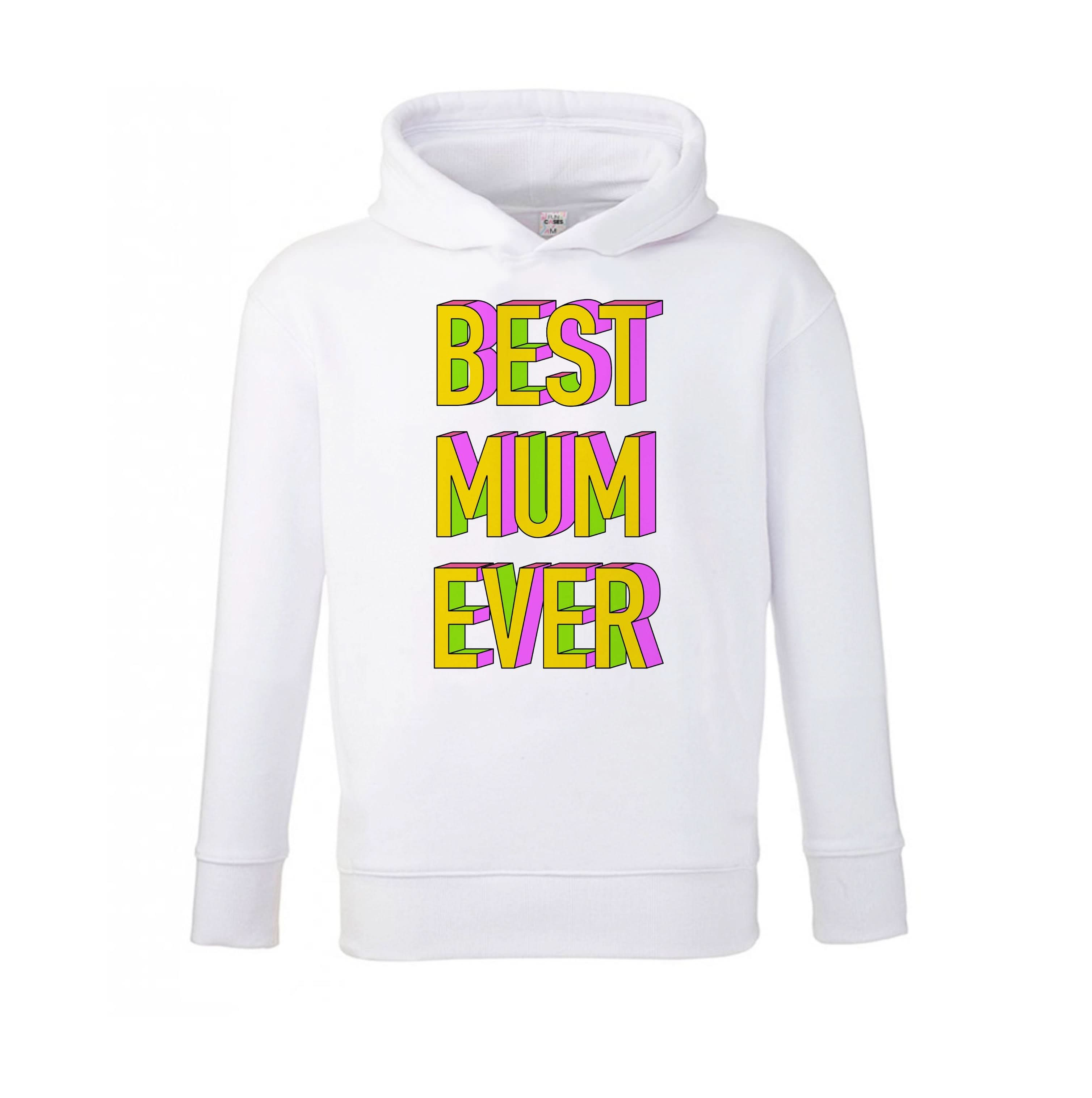 Geometric Best Mum Ever Kids Hoodie