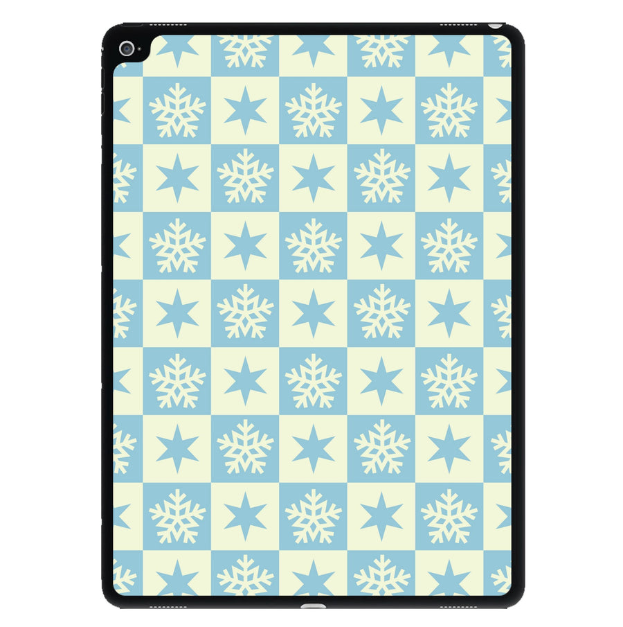 Snow And Star Pattern iPad Case