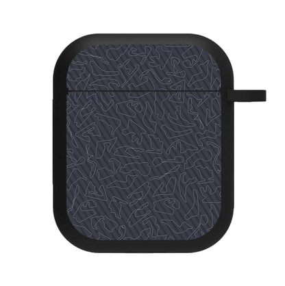 Track Outlines Gray AirPods Case