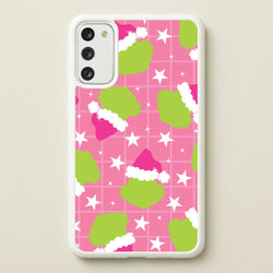 Pink Green Creature Xmas Pattern Galaxy S20FE Case