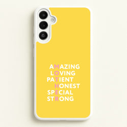 Mother Anagram Galaxy A36 Case