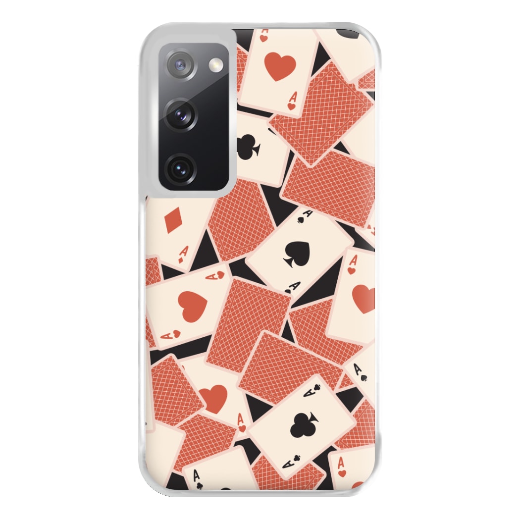Playing Cards Collage Pattern Galaxy S20FE Case