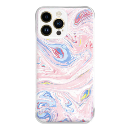 Pink Marble Swirl Phone Case