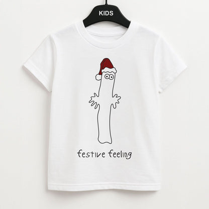 Festive Feeling Wiggly Moom Kids Unisex T-Shirt