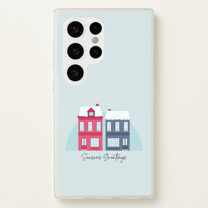 Seasons Greetings Winter Townhouses Galaxy S24 Ultra Case