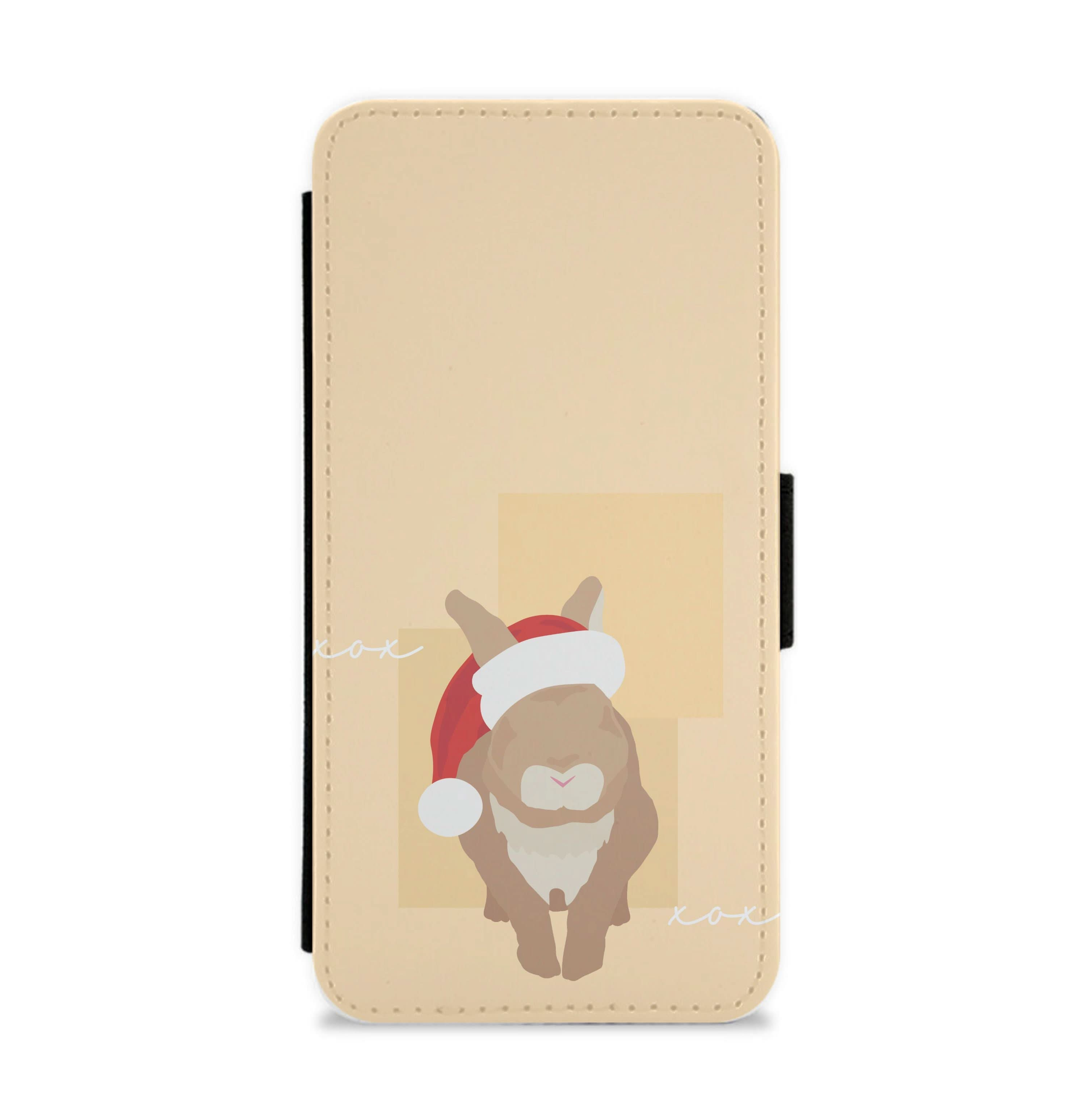 Rabbit Christmas Ears Flip / Wallet Phone Case