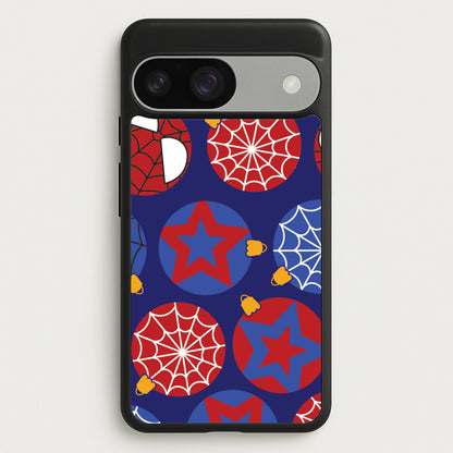 Spider Hero Baubles Pattern Google Pixel 9 / 9 Pro Case
