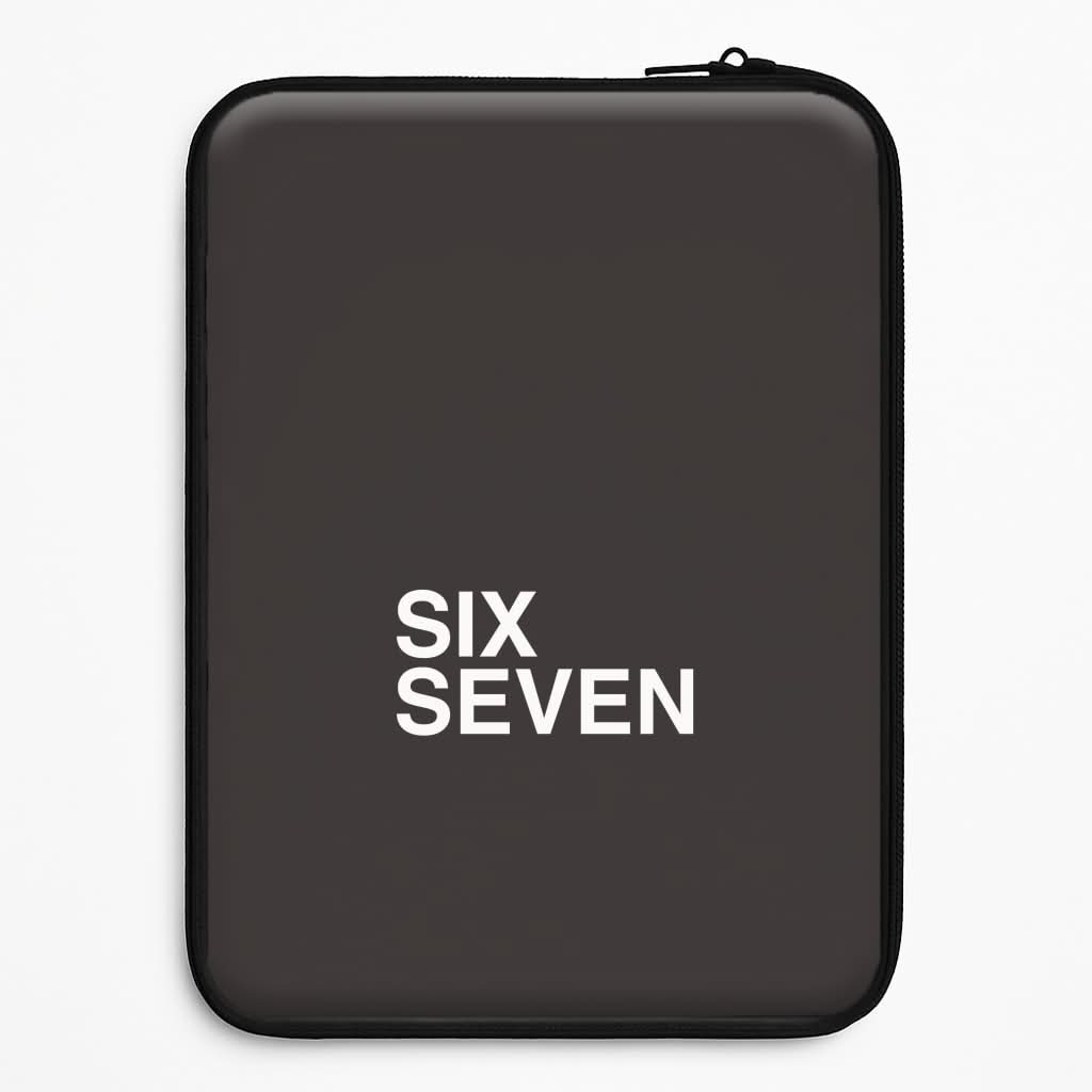 6 7 Black Laptop Sleeve