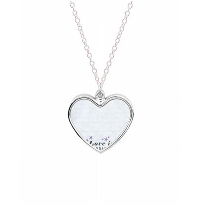 Love Is Embarrassing Note Necklace