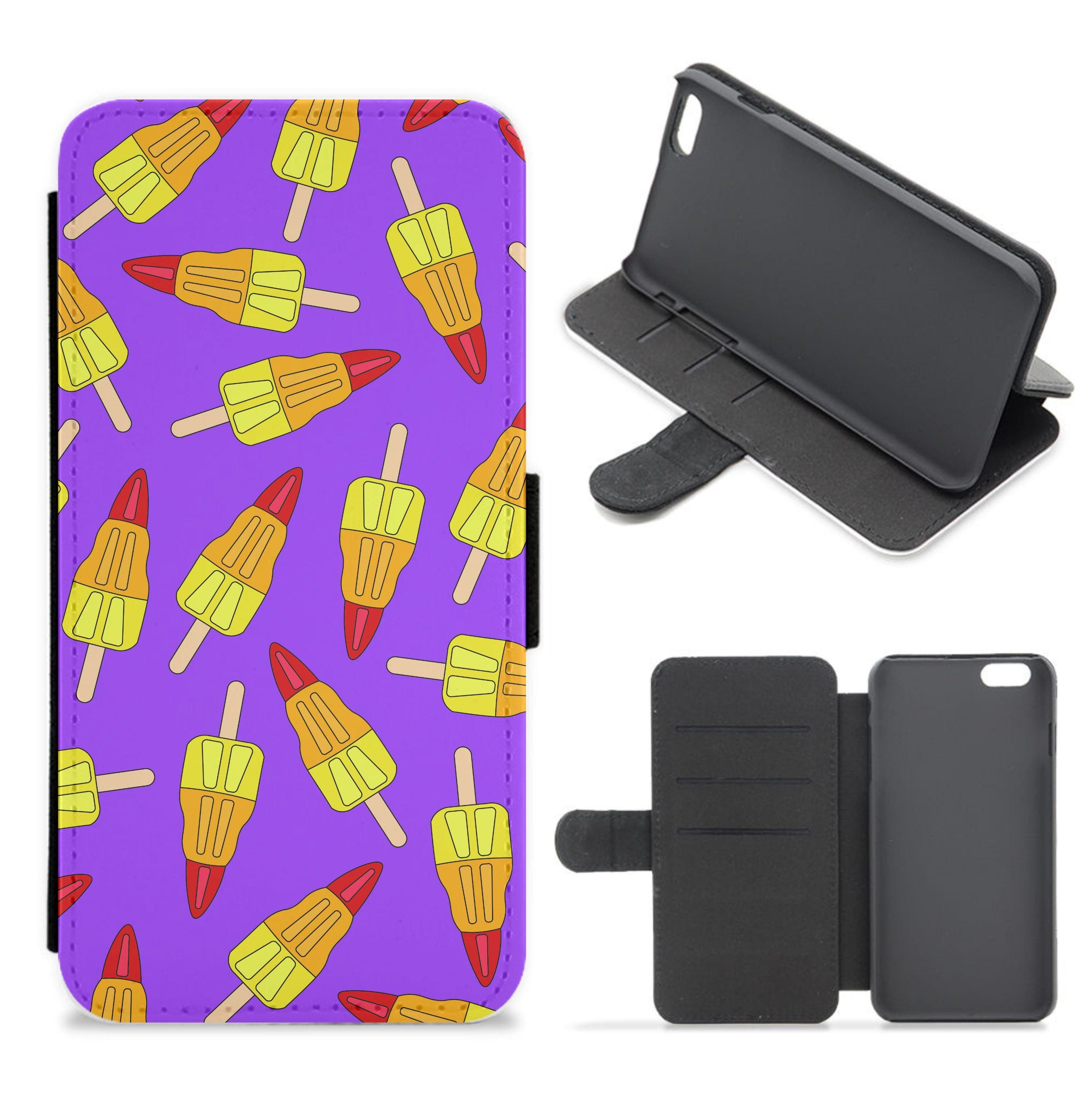 Rockets - Ice Cream Patterns Flip / Wallet Phone Case