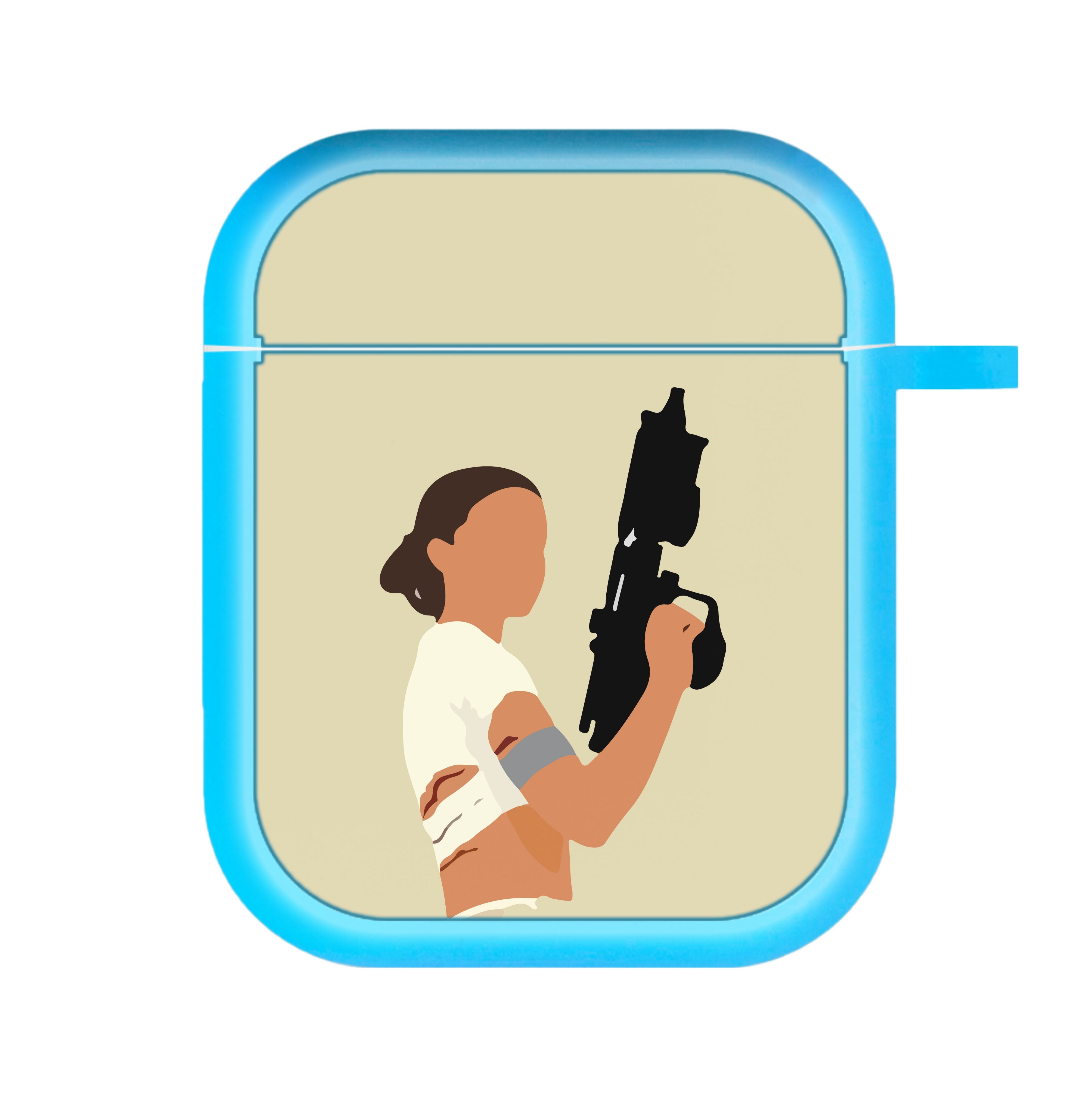 Leia With Gun AirPods Case