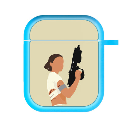 Leia With Gun AirPods Case