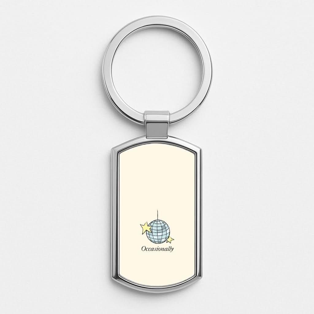 Ocasionally Discoball Luxury Keyring