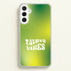 Taurus Vibes Gradient Zodiac Galaxy A34 Case