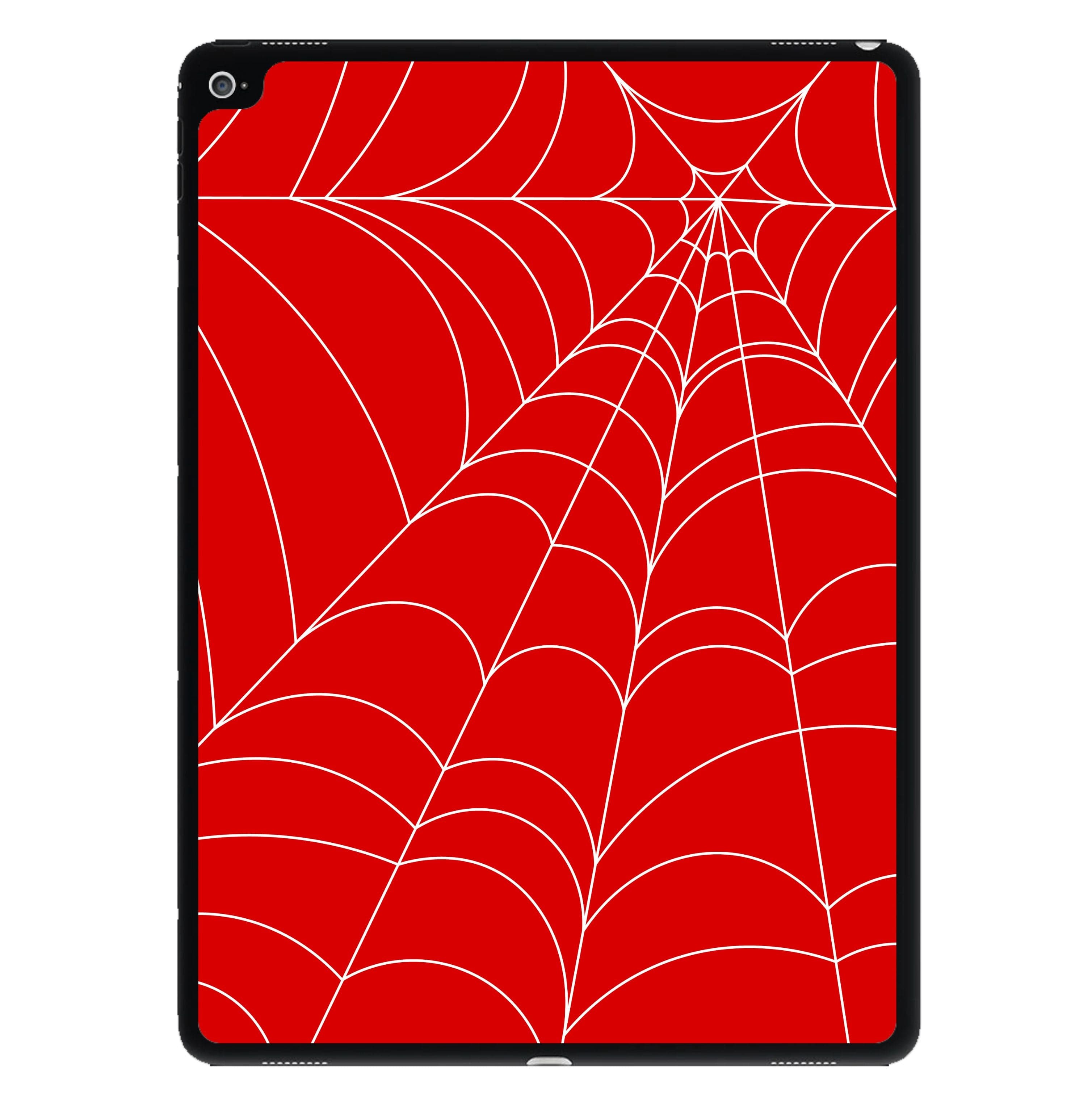 Red Cobwebs Pattern iPad Case