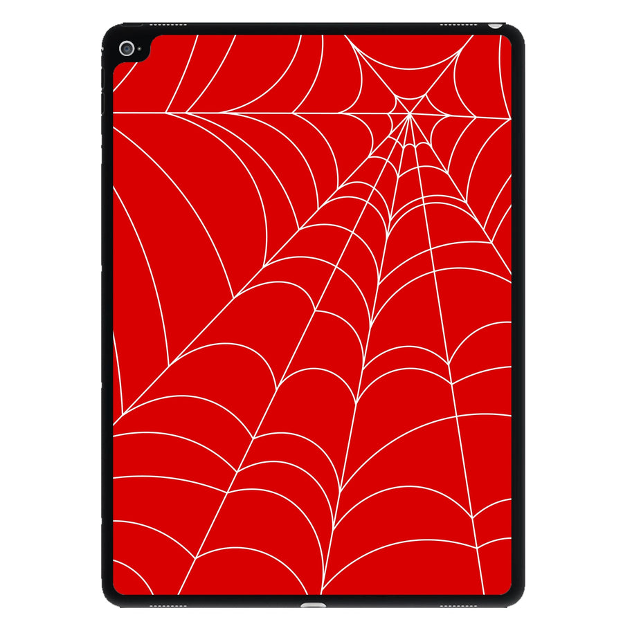 Red Cobwebs Pattern iPad Case