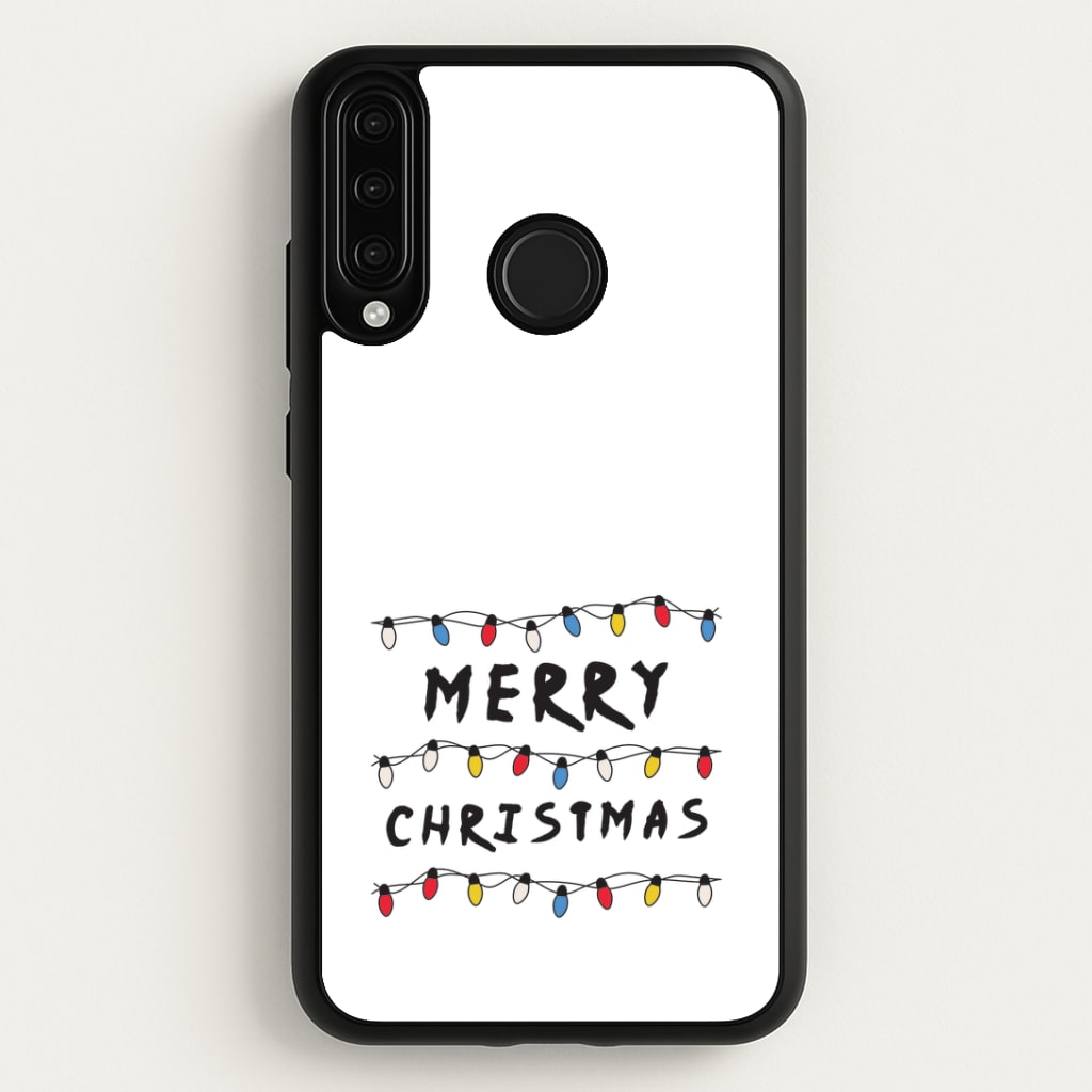 Merry Christmas String Lights Huawei P30 Lite Case