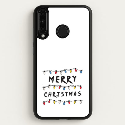 Merry Christmas String Lights Huawei P30 Lite Case
