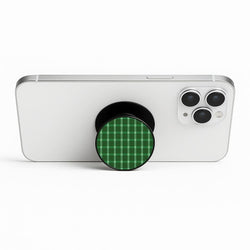 Dark Green Tartan Christmas Pattern Phone Stand