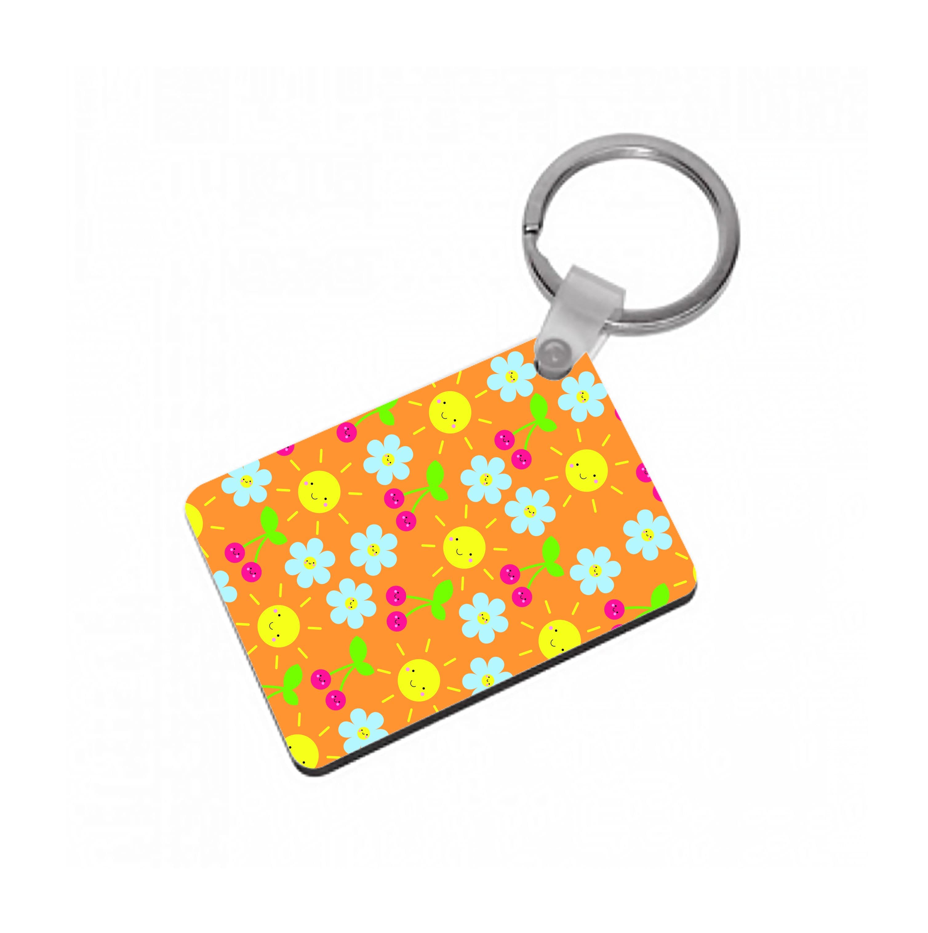 Vibey Pattern - Summer Keyring