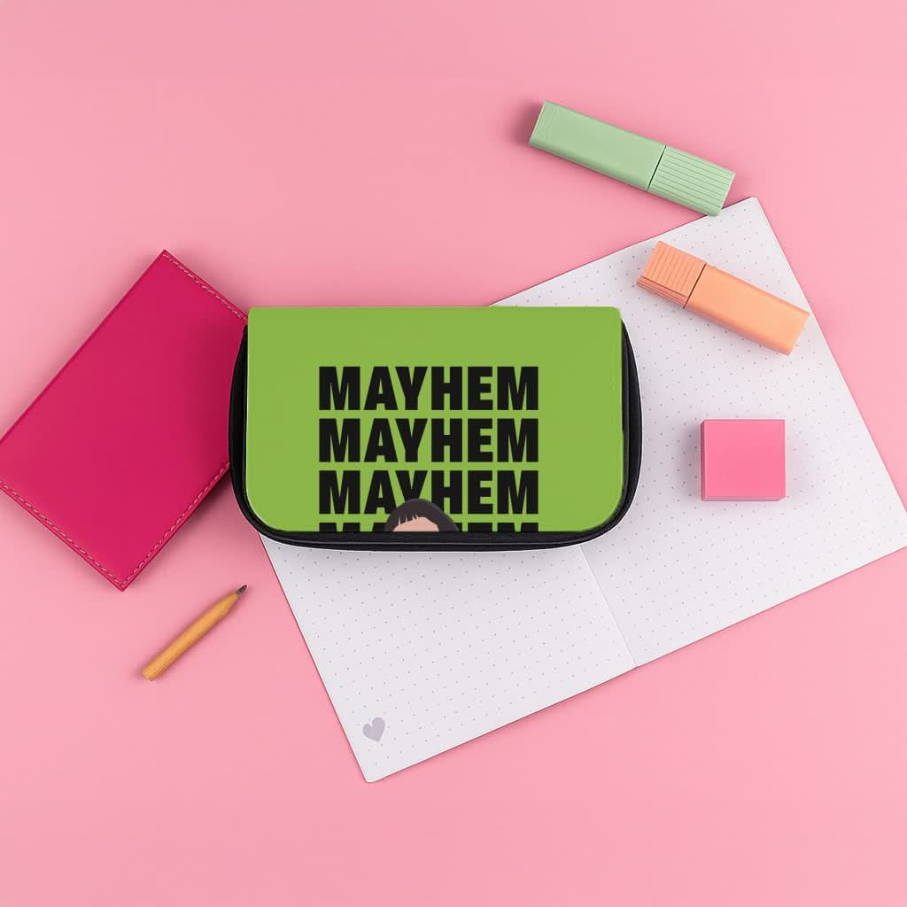 Neon Green Mayhem Pencil Case