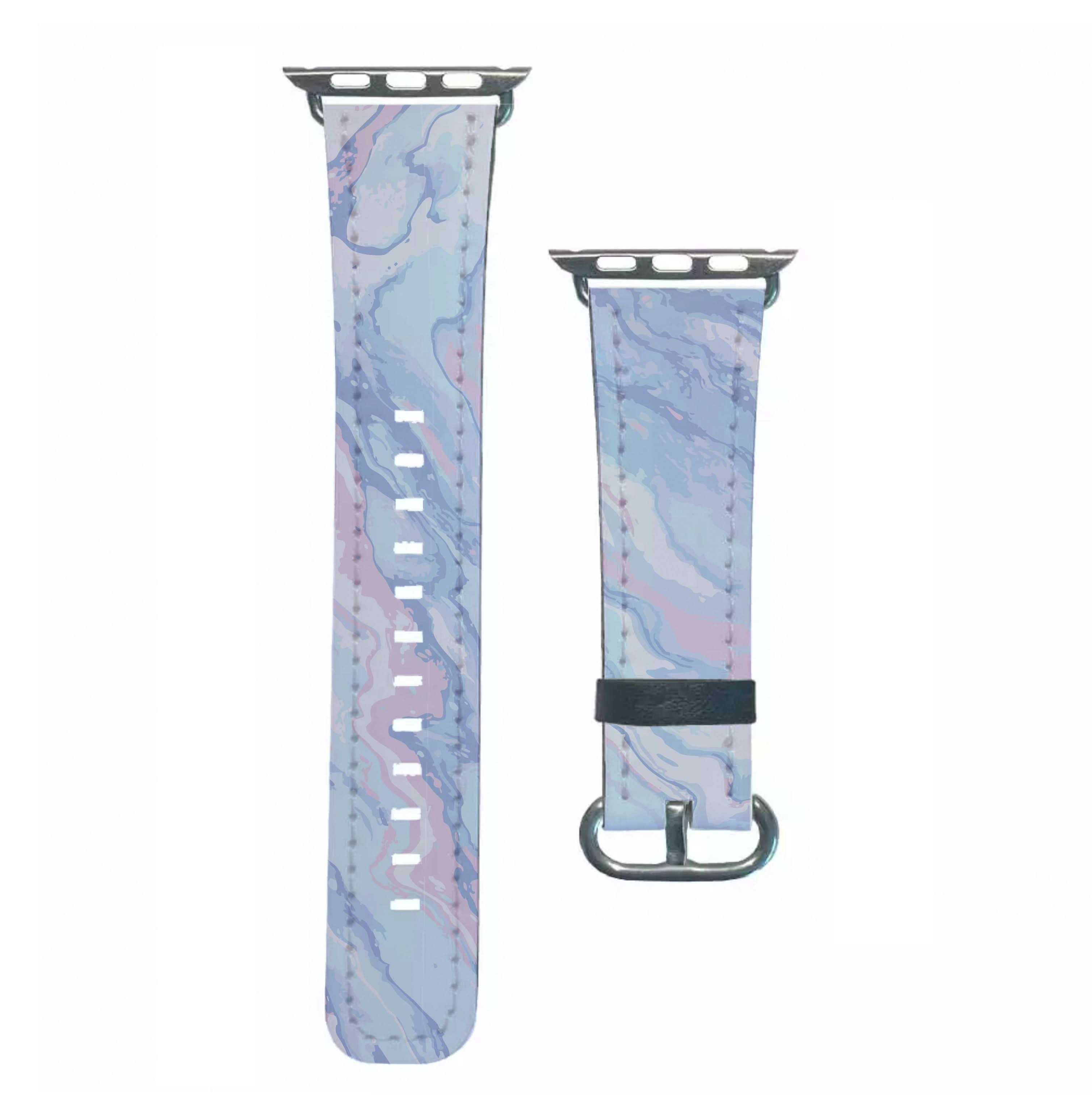 Purple Cloudy Marble Apple Watch Strap