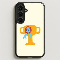 Cartoon Dad Trophy Galaxy S25FE Case