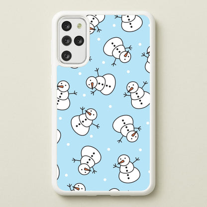 Cartoon Snowmen Pattern Galaxy S20 Plus Case