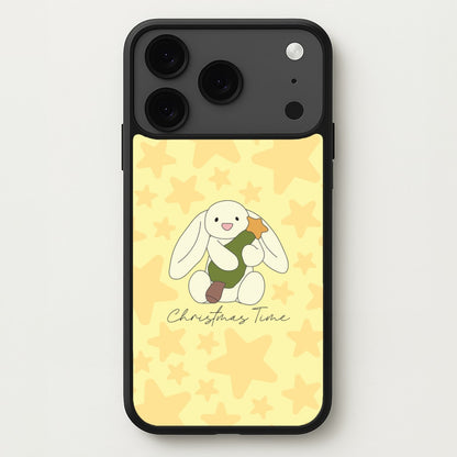 Christmas Bunny Stars Plush iPhone 17 Pro Case