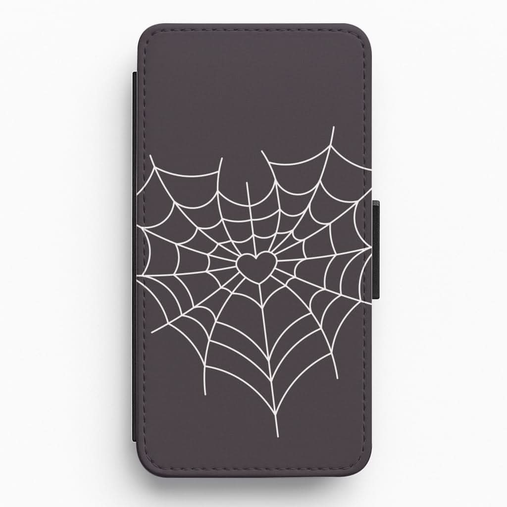 Spiderweb Hearts I Flip / Wallet Phone Case