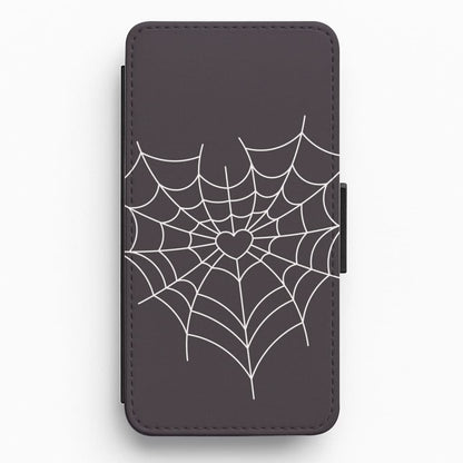 Spiderweb Hearts I Flip / Wallet Phone Case