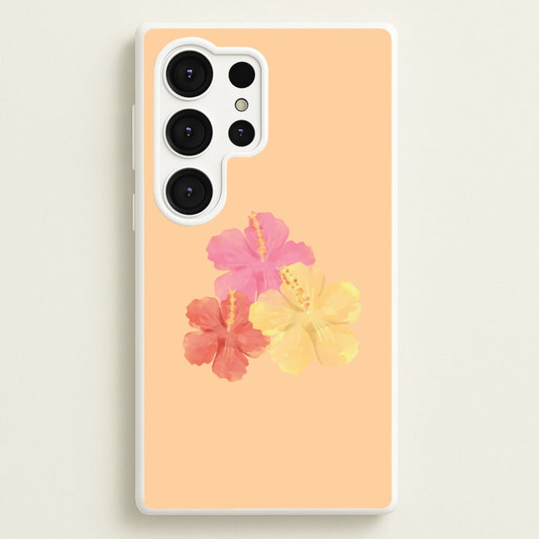 Hibiscus Sunset Galaxy S25 Ultra Case