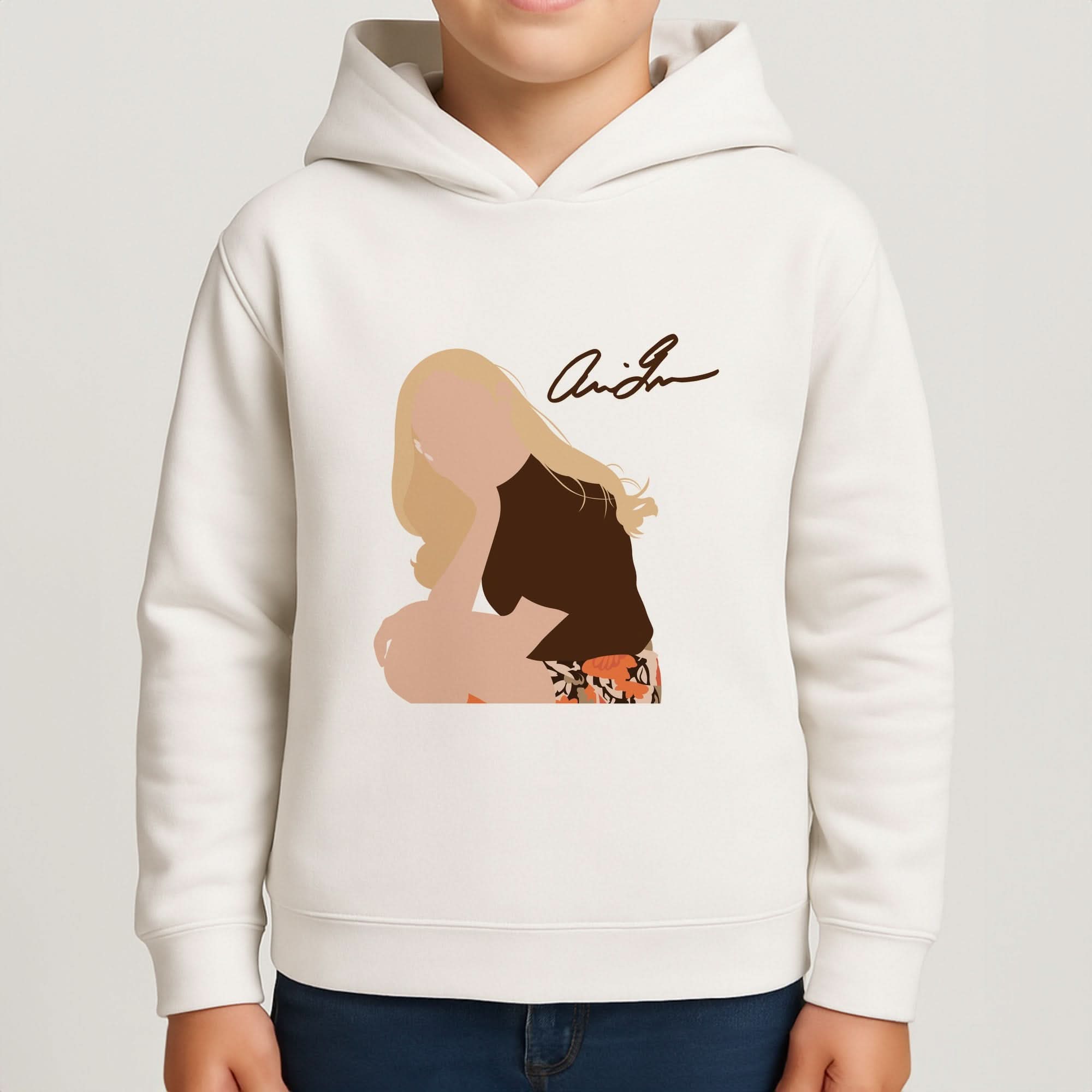 Vintage Pose Boys Hoodie
