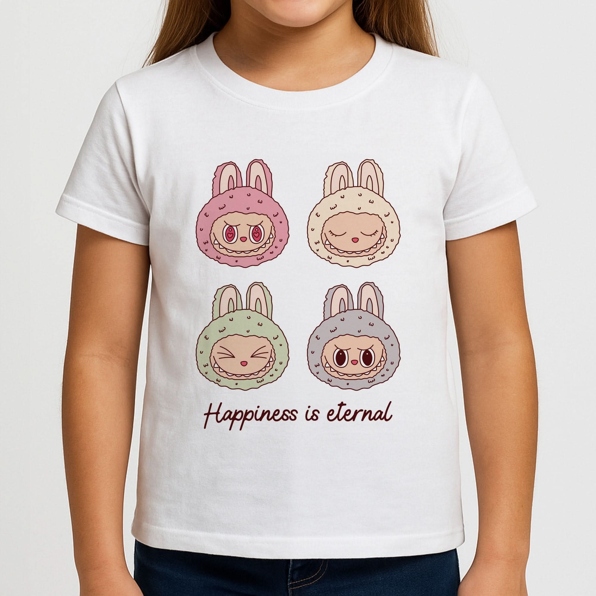 Happiness Is Eternal Monsters Girls T-Shirt
