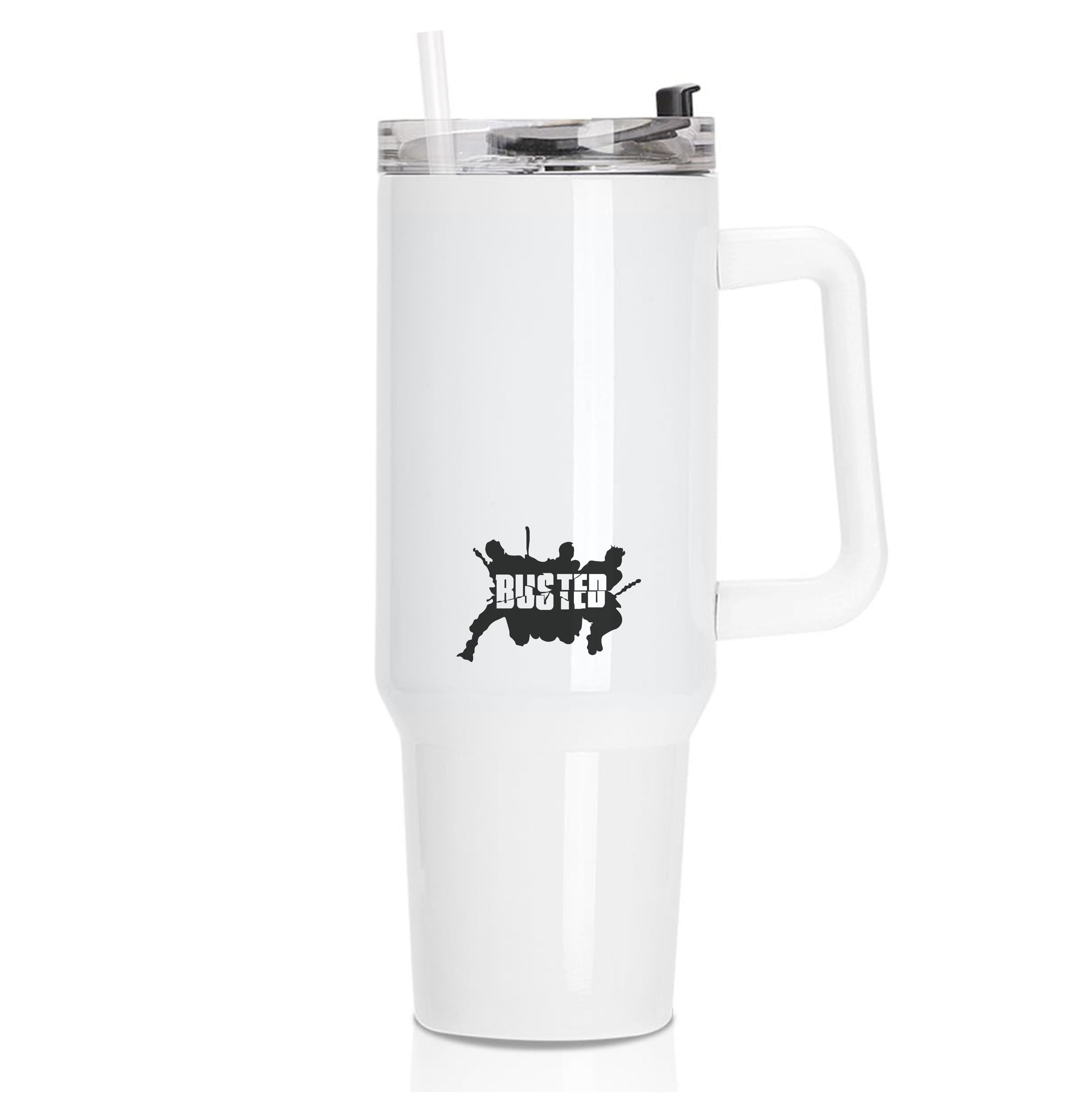 Splatter Text - Bust Band Tumbler