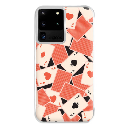 Playing Cards Collage Pattern Galaxy S20 Ultra Case