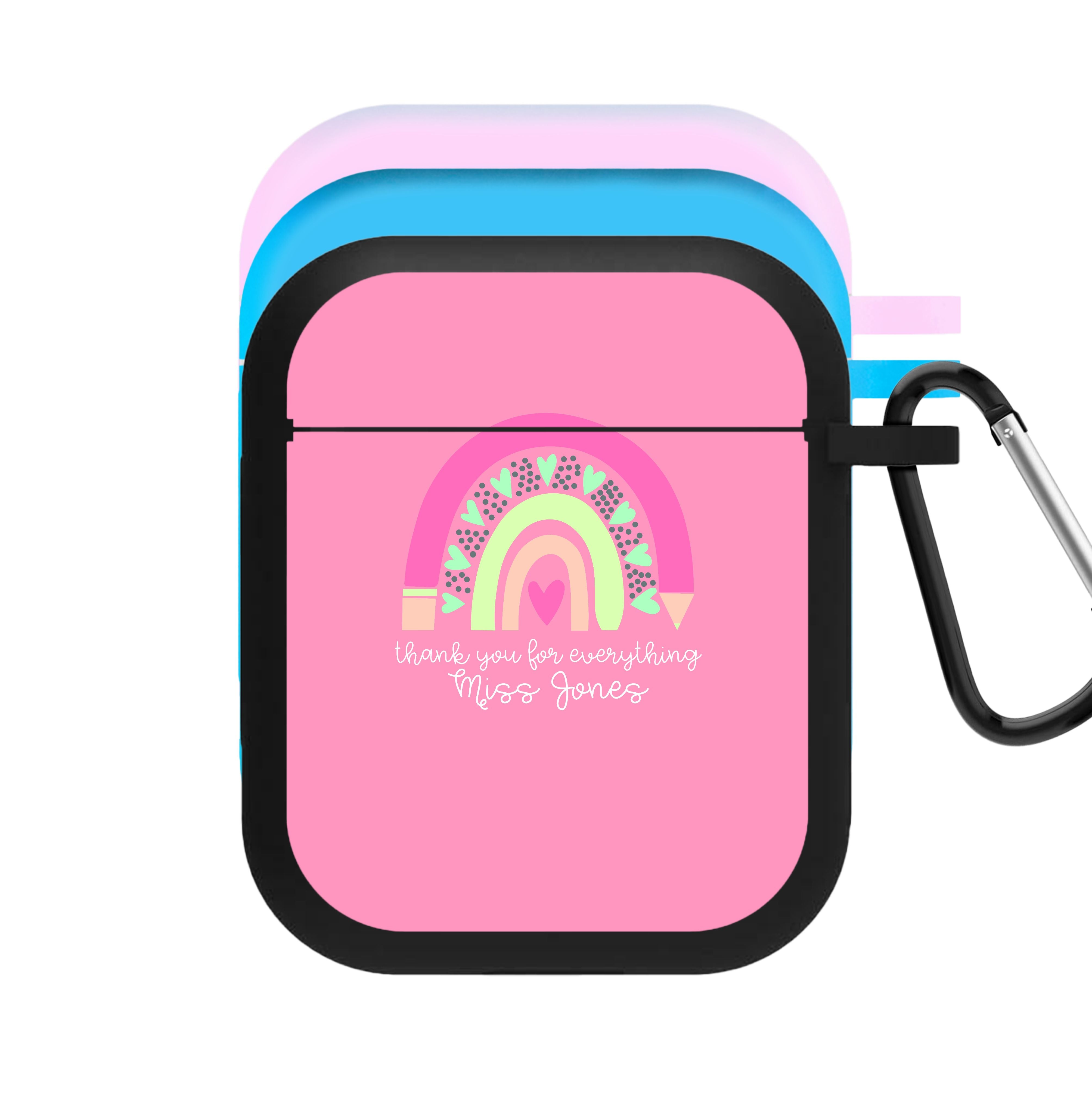 Thank You For Everything - Personalised Teachers Gift AirPods Case