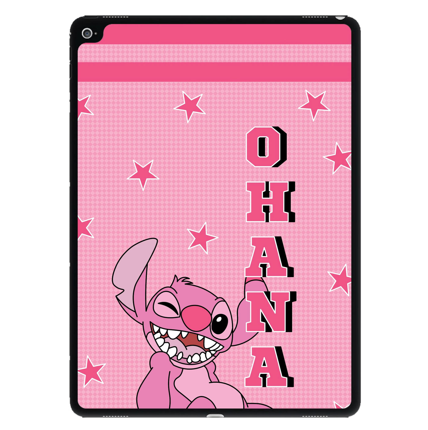 Pink Alien Ohana iPad Case