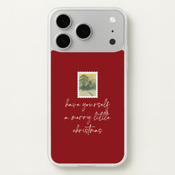 A Merry Little Christmas Stamp iPhone 17 Pro Case