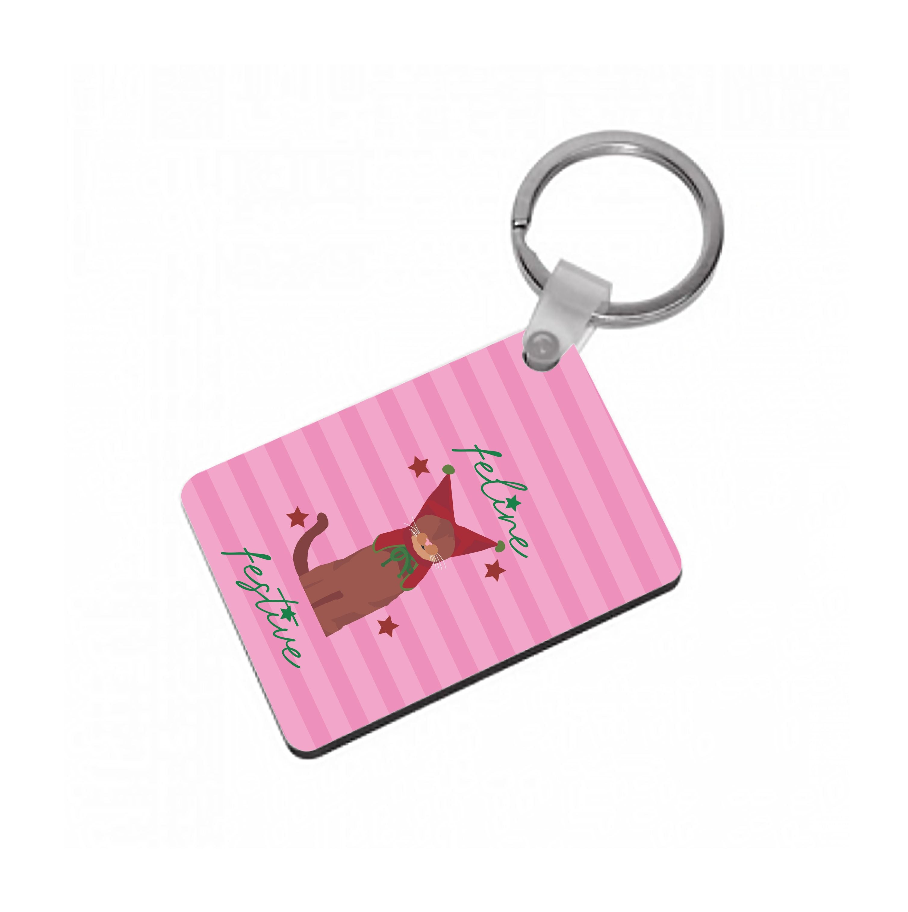 Feline Festive  Keyring