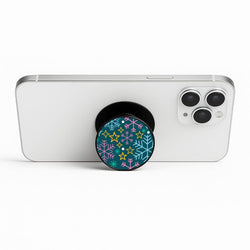 Colourful Christmas Symbols Pattern Phone Stand