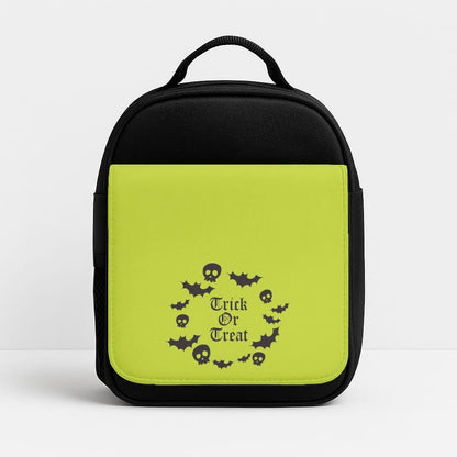 Trick Or Treat Wreath Insulated Lunch Bag