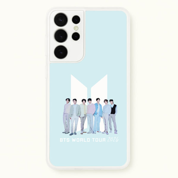K-Pop Band Tour Pastel Blue Galaxy S21 Ultra Case