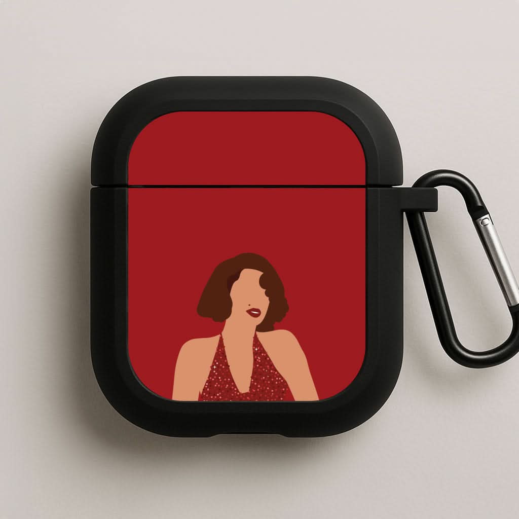 Red Sparkly Dress AirPods Case