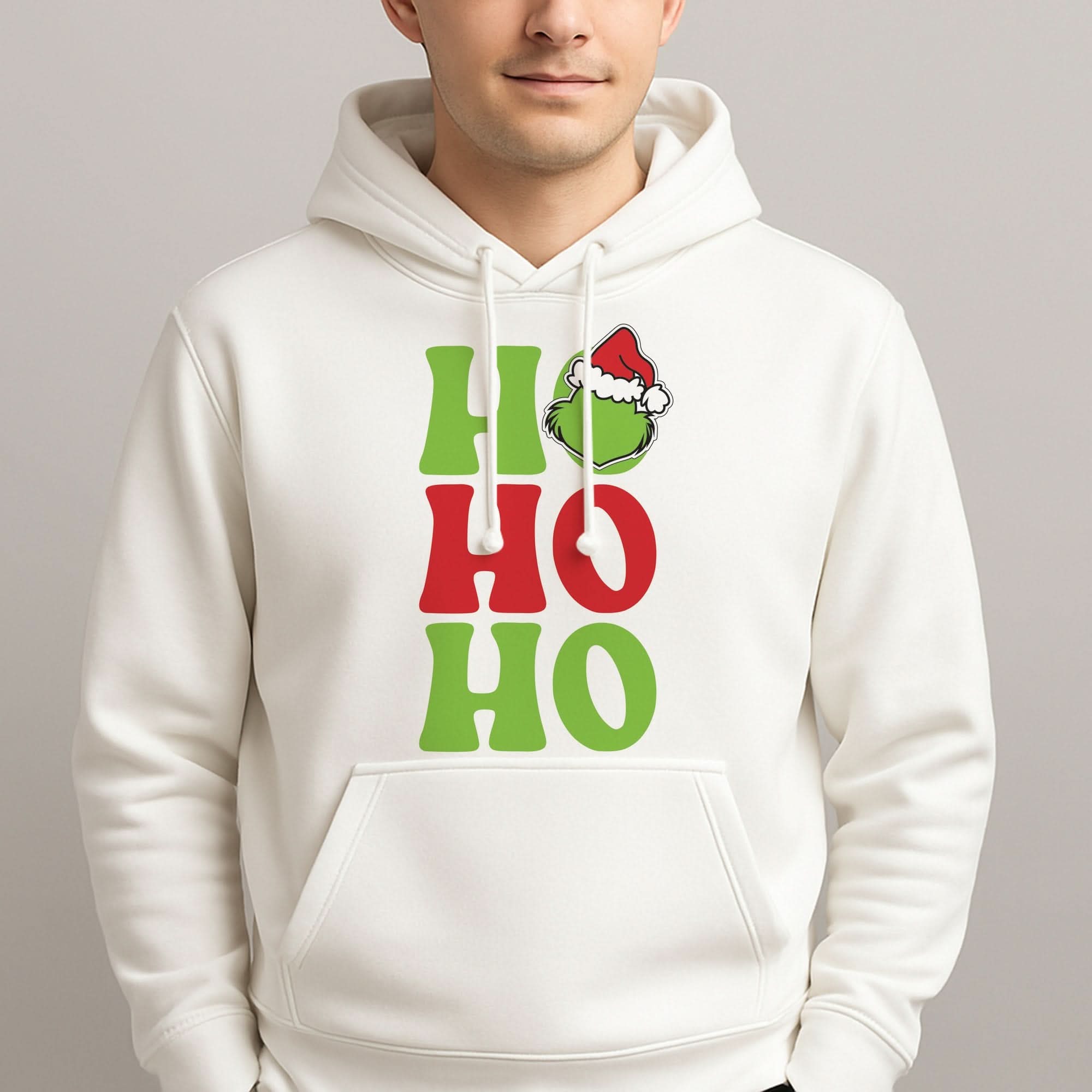 Green Ho Ho Ho Mens Hoodie