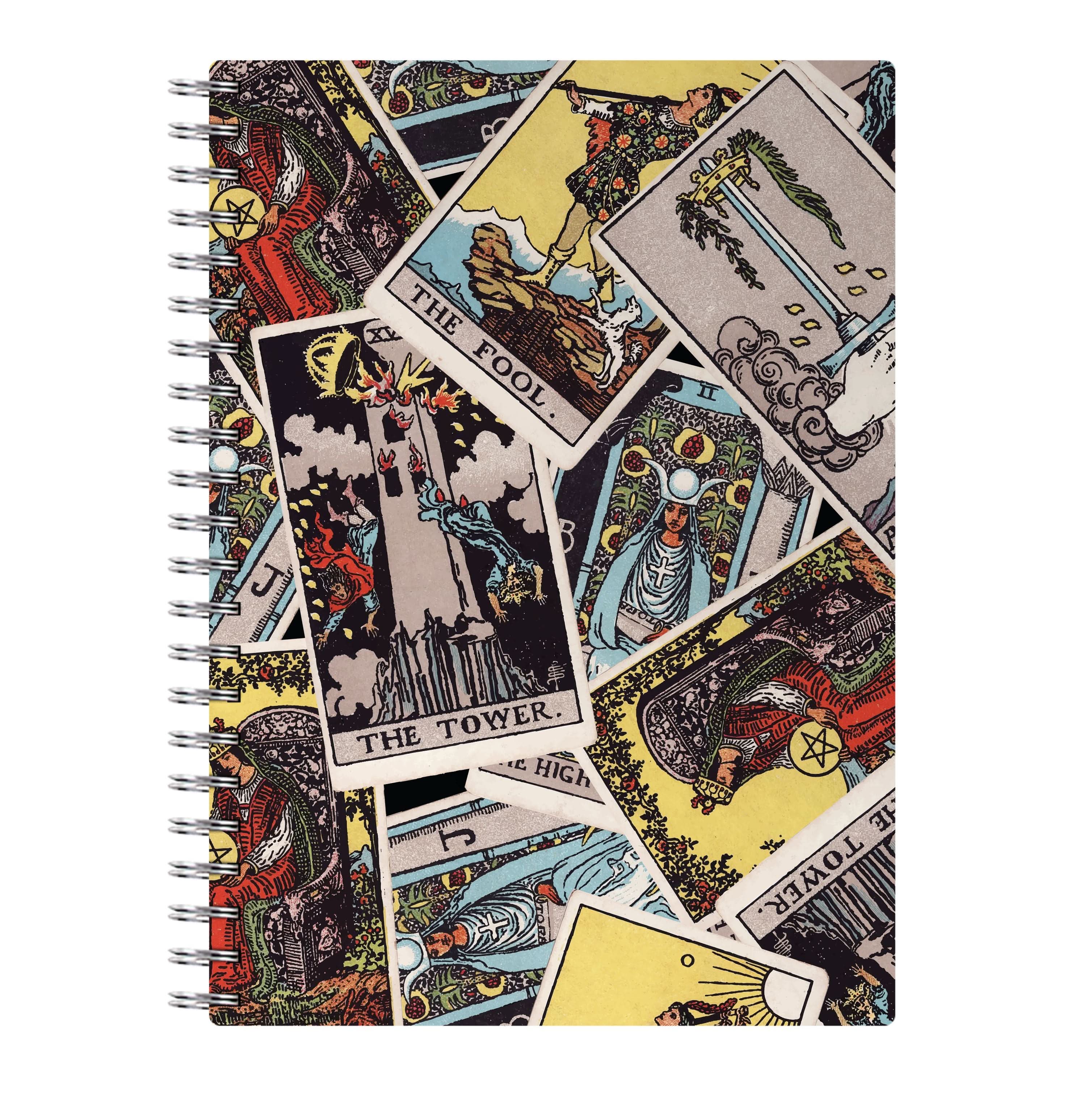 Tarot Cards Collage Pattern Notebook