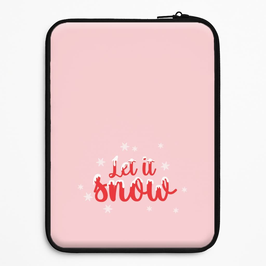 Let It Snow Snowflakes Laptop Sleeve