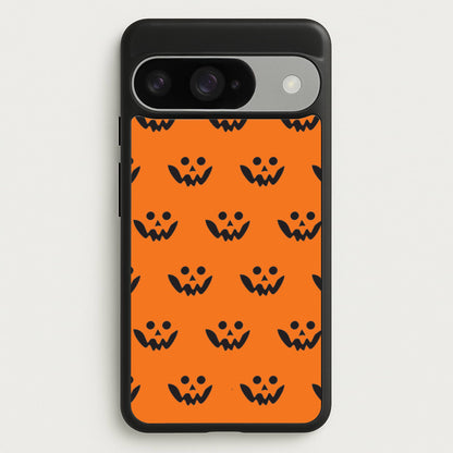 Carved Pumpkin Face Pattern Google Pixel 10 / 10 Pro Case