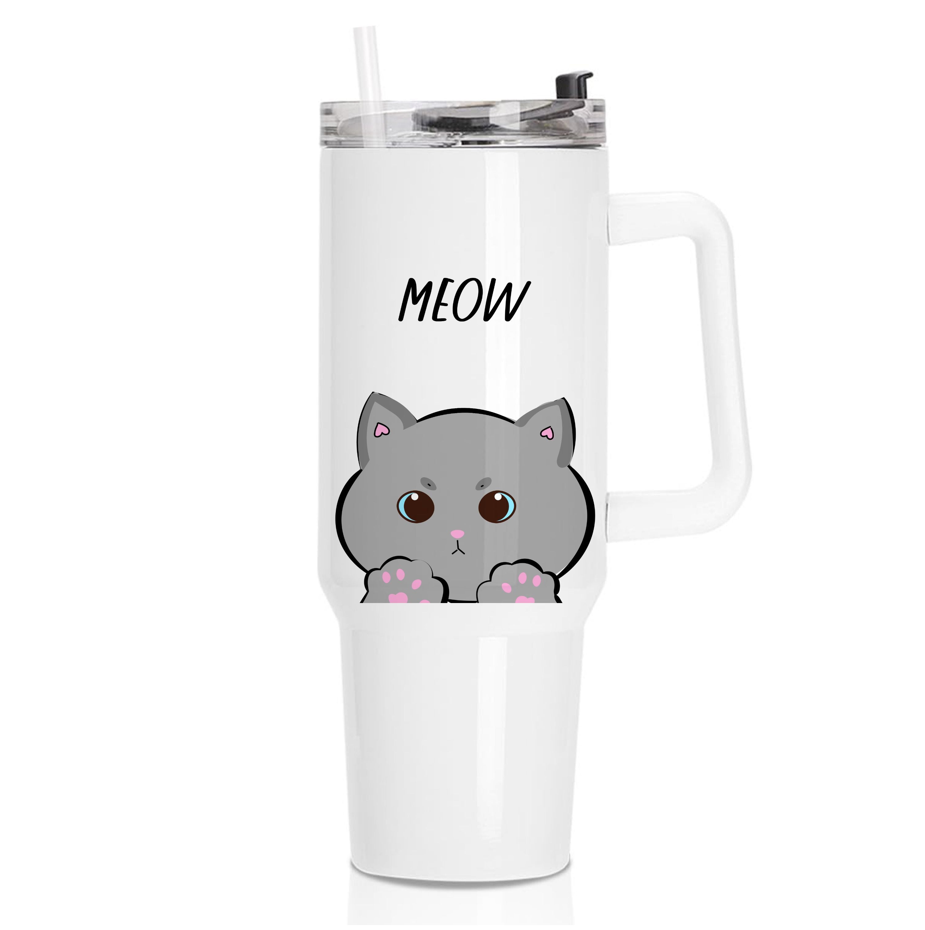 Grey Kitty - Cats Tumbler