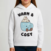 Hot Cocoa Plush Quote Kids Hoodie 3